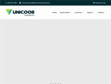 Tablet Screenshot of consorciounicoob.com.br